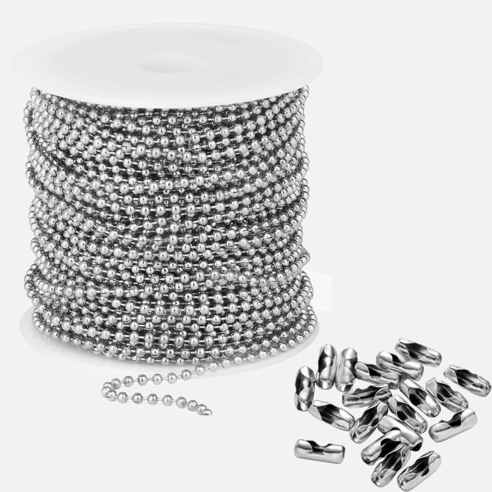 Pet Supplies In - 10m Stainless Steel Bead Ball Chains