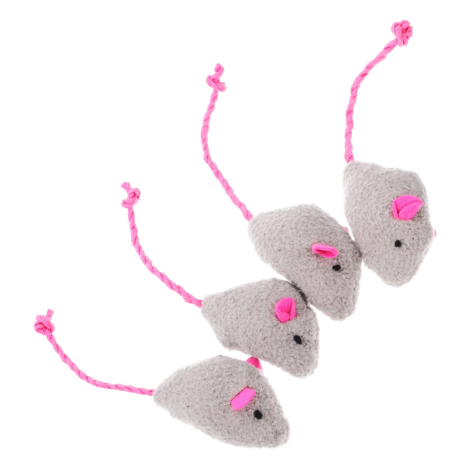 Interactive Cat Toy - 4Pcs Realistic Simulation Mouse Cat Chase
