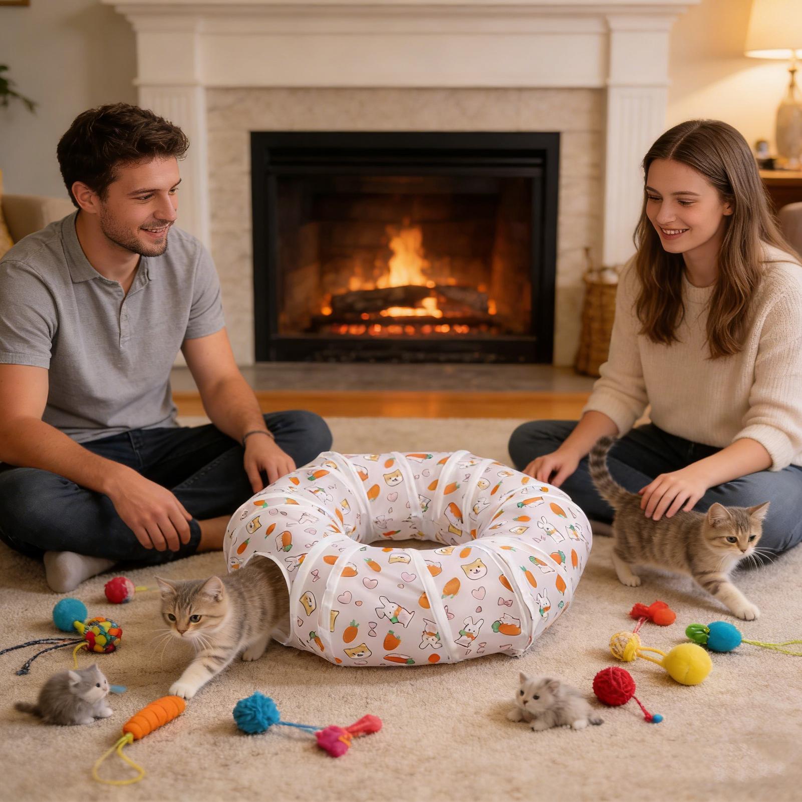 Cat Tunnels Interactive Foldab – обзор и цена Interactive Cat Toy