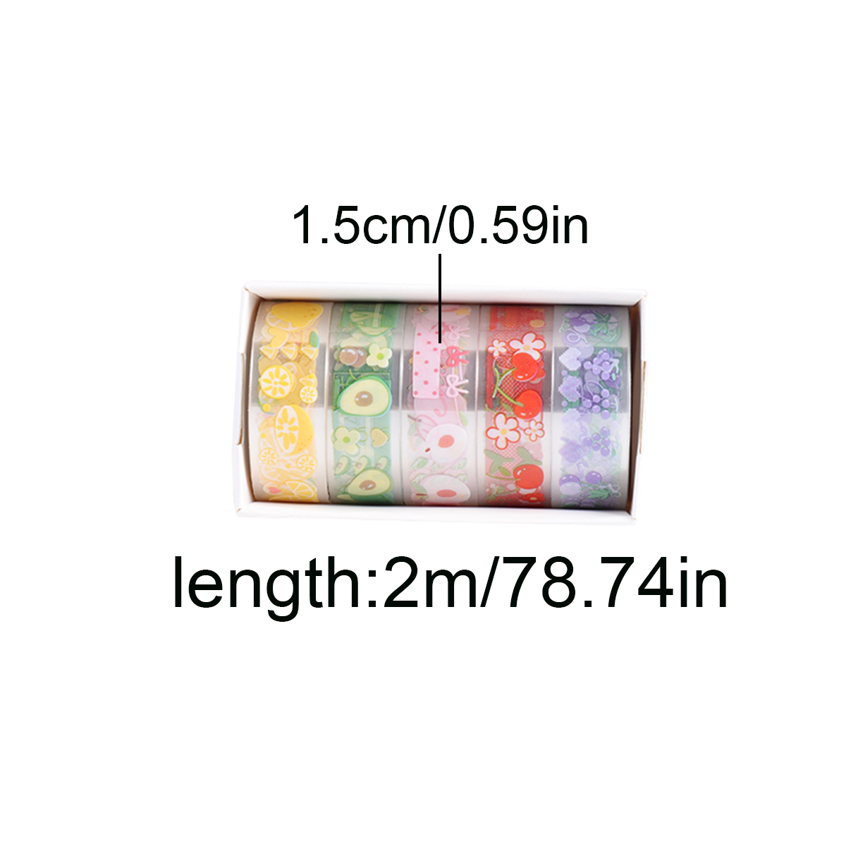 5 Rolls Clear PET Washi Tape S – обзор и цена Pet Supplies In