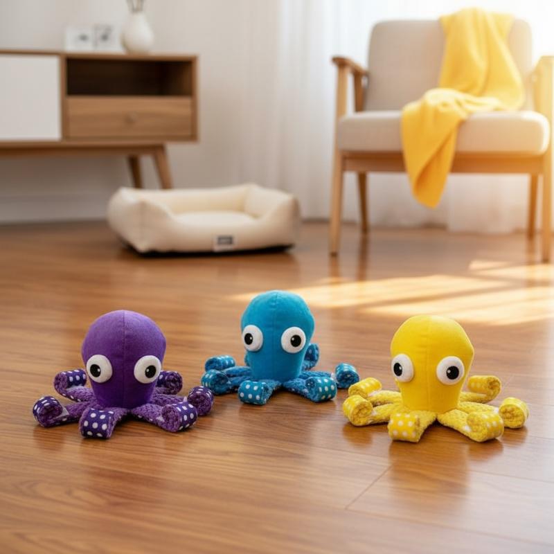 Octopus Squeaky Pet Toy Odor-F – обзор и цена Interactive Cat Toy