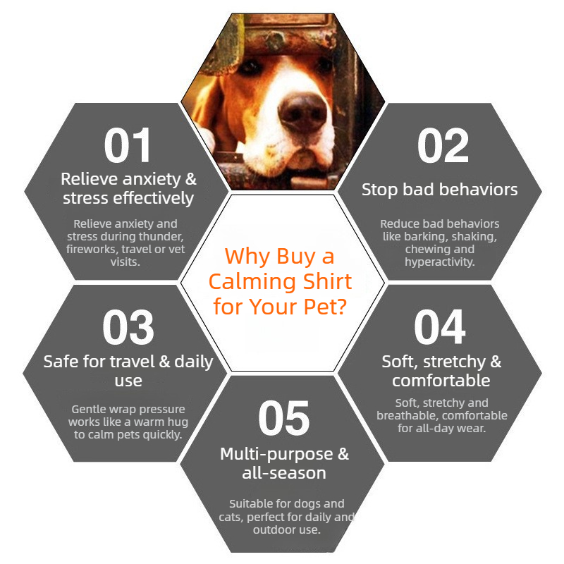 New Design Dog Calming Jacket  – обзор и цена Dog Anxiety Vest